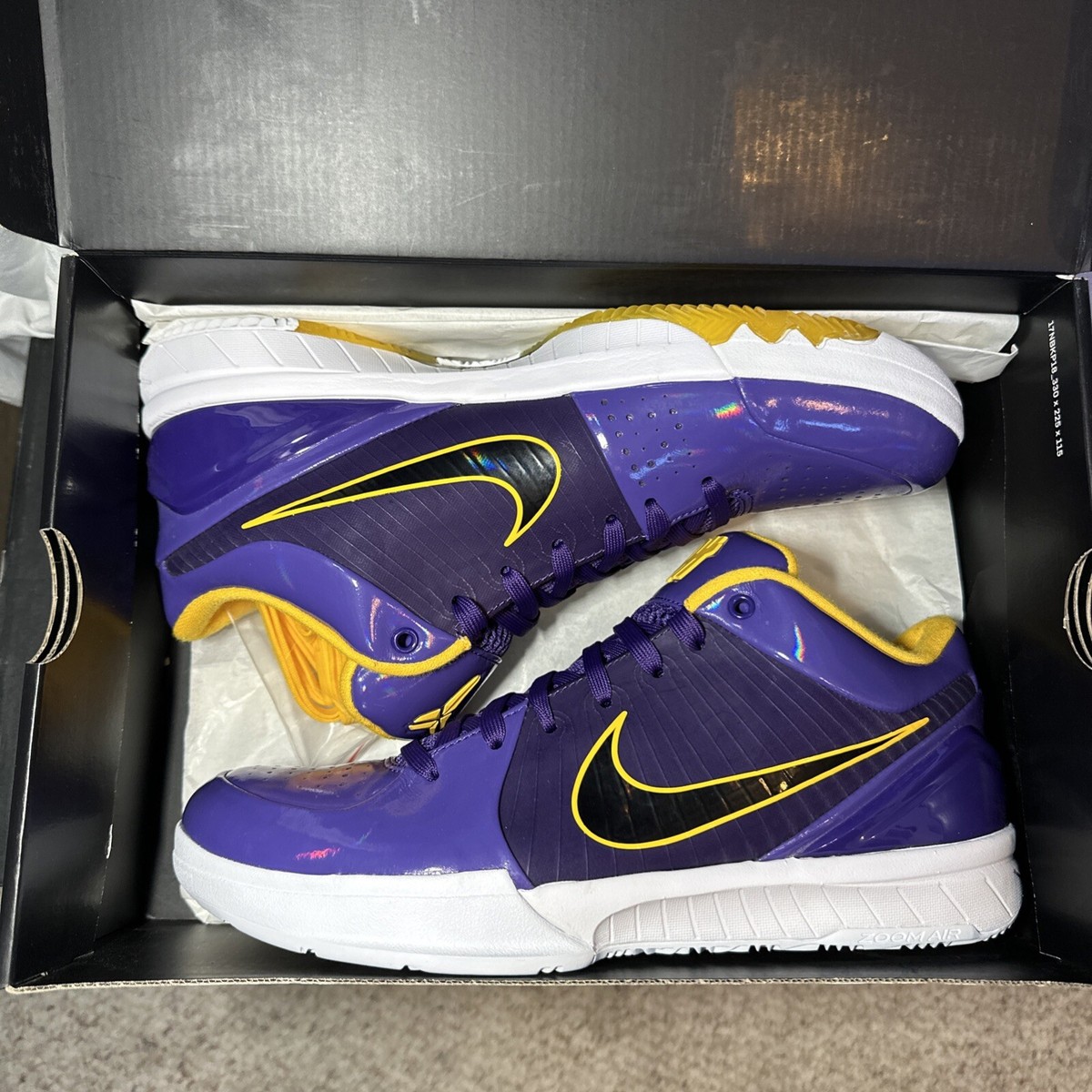 Size 10 - Nike Kobe 4 Protro x Undefeated Court Purple Lakers 2019