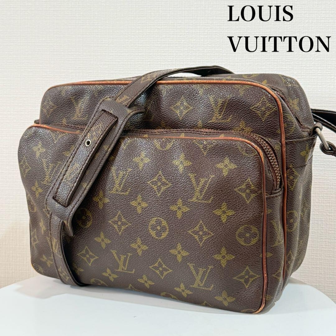 LOUIS VUITTON Nile GM Crossbody Shoulder Bag Monogram Leather