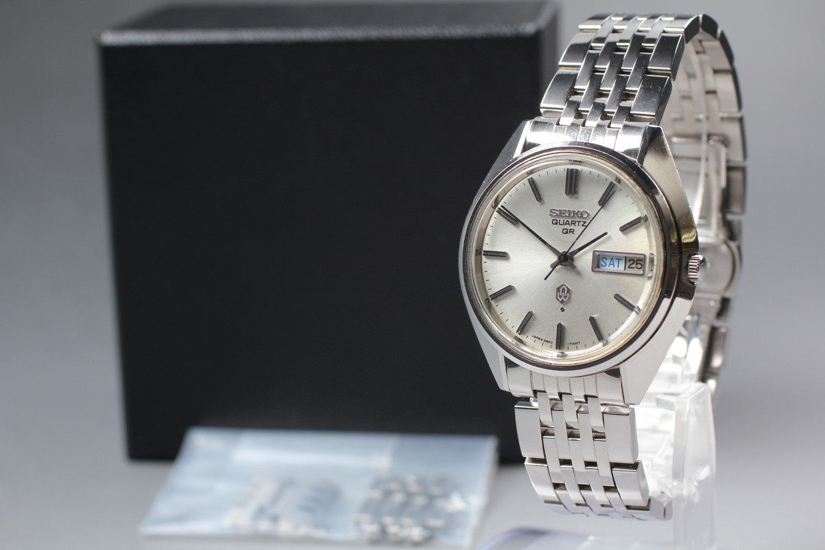Vintage 1973 Exc+5 Seiko Quartz QR 3863-7001 Day/Date Qz Mens
