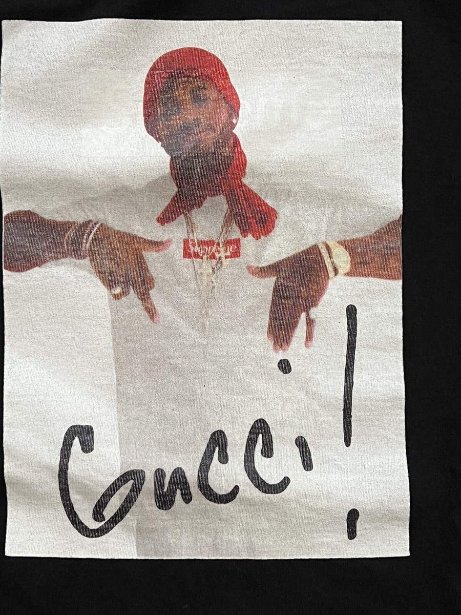 Supreme FW16 Gucci Mane Tee Black Rare Trap God 1017 2016 Archive