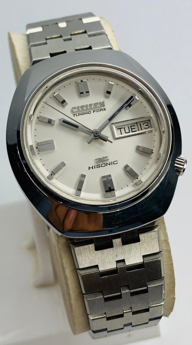 Vintage Citizen Hisonic Tuning Fork 3701-370155TA Men's Quartz