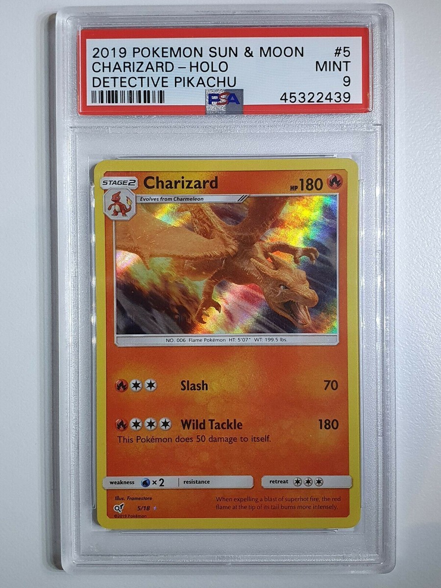 2019 Pokemon Charizard 5/18 Holo Rare Detective Pikachu - PSA 9 | eBay