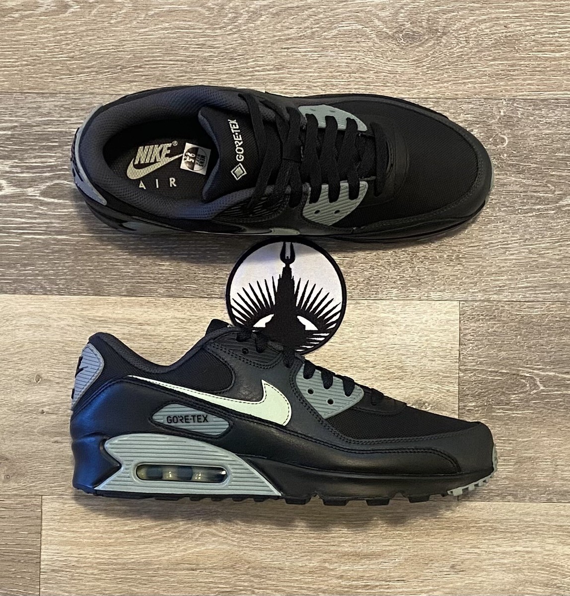 Nike Air Max 90 GTX Gore-Tex 'Black Honeydew' FD5810-001 Men's 7.5