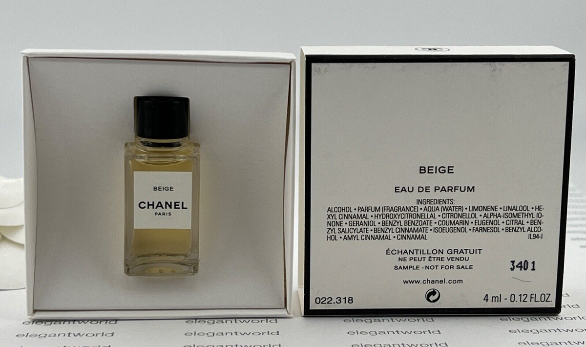 CHANEL BEIGE 0.13 oz / 4 ml EAU DE PARFUM MINI in Gift Box NEW