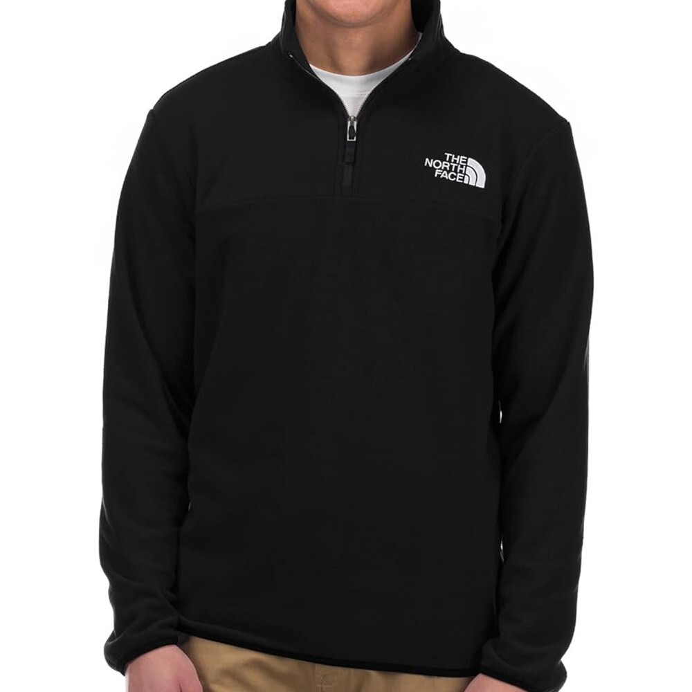 THE NORTH FACE Men's Anchor Quarter Zip Pullover-Black-NF07T5GJK3