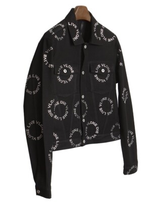 Vlone Rhinestone Denim Jacket Black/White Large | eBay