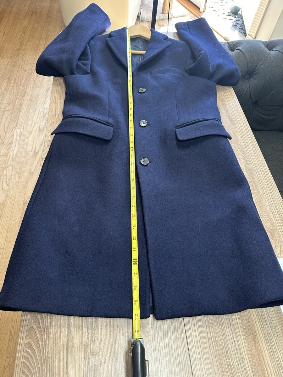 Acne Studios Garrett City Coat 100%Wool Navy Men's size EU 46 US