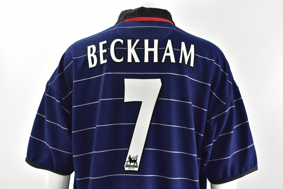 1999-2000 UMBRO Manchester United Away Shirt BECKHAM 7 SIZE 2XL