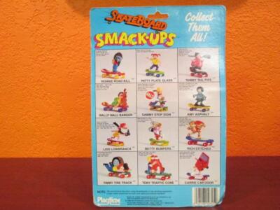 Vintage 1986 80s Playtime Skateboard Smack-ups Patty Plate Glass
