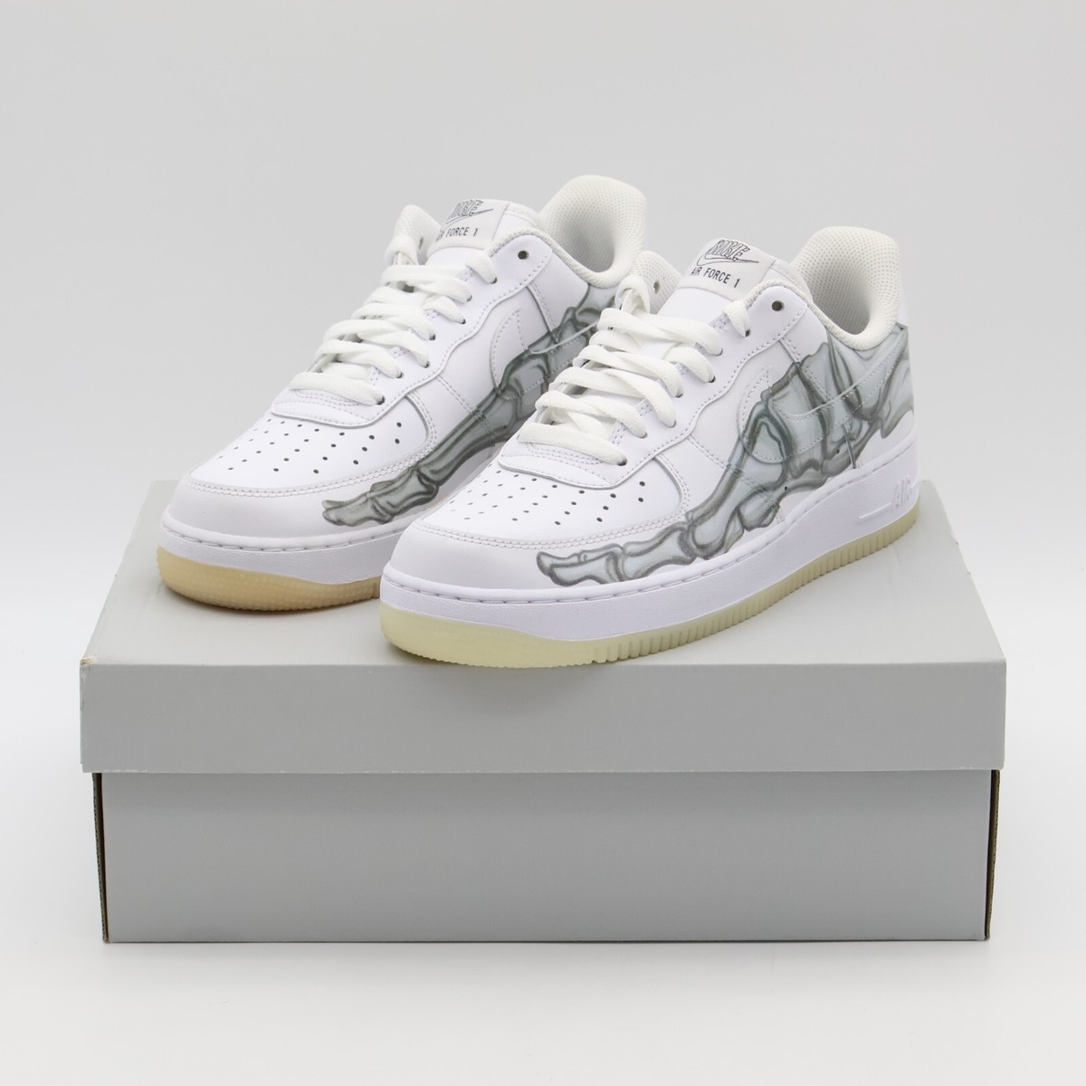 BQ7541-100 Nike Air Force 1 Low White Skeleton (Men's) | eBay