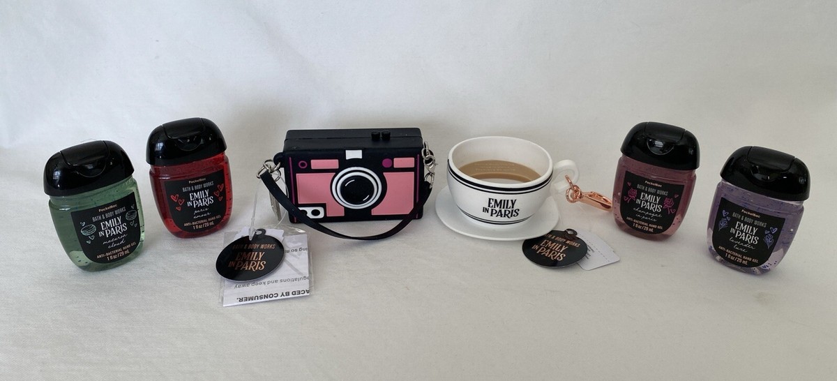 Bath & Body Works EMILY IN PARIS SET OF 4 HAND SANITIZERS & 2