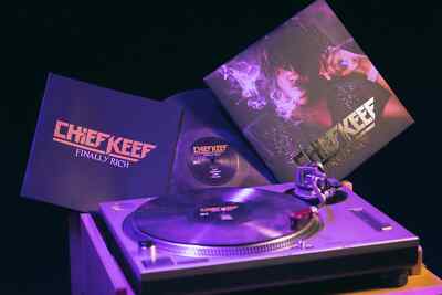 CHIEF KEEF FINALLY RICH VINYL NEW! EXCLUSIVE LIMITED SILVER W