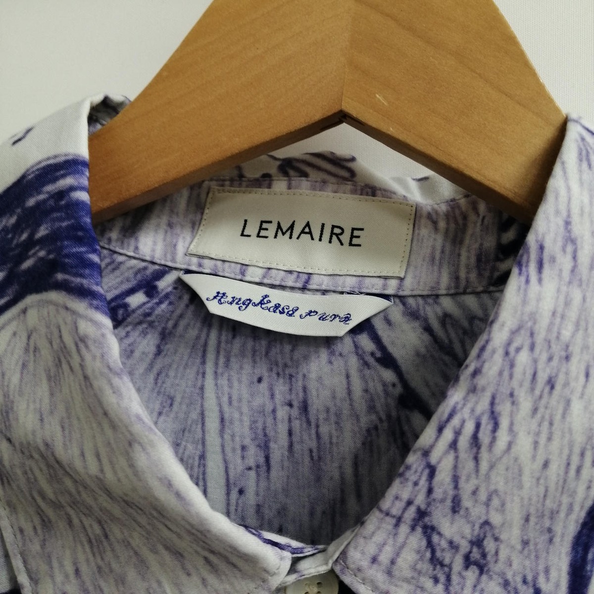 Lemaire All-Over Pattern Blu Series Angkasapura Ss Shirt | eBay