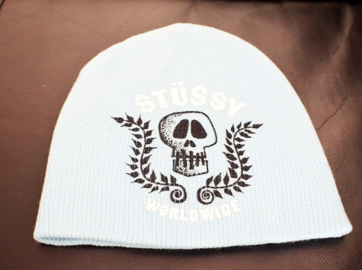 Stussy Skull Wreath Beanie Blue color | eBay