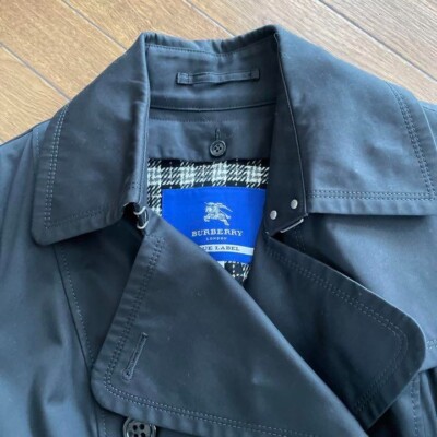 Burberry Blue Label Trench Coat inner check Black size M fashion
