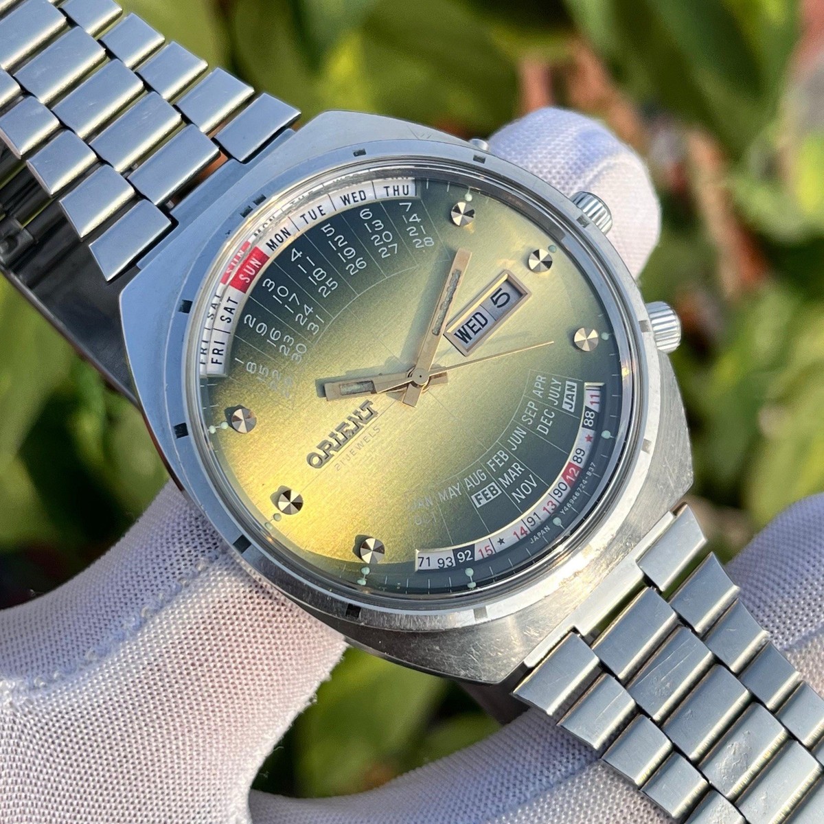 Vintage Orient Perpetual Multi Calendar Automatic Japan Men's