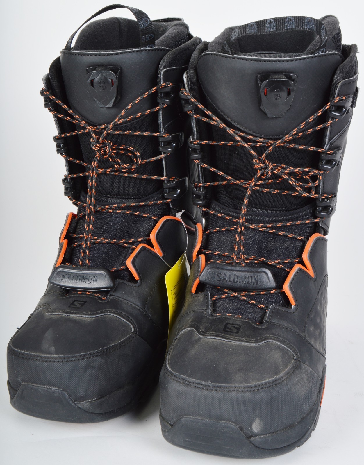 MENS SALOMON SYNAPSE LACE SNOWBOARD BOOTS $290 9.5 Demo black