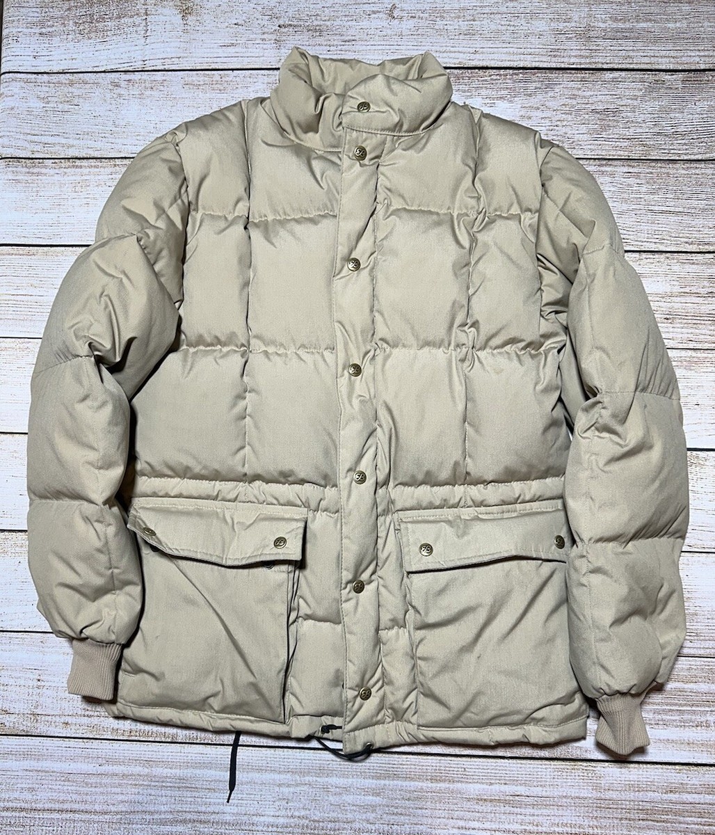 Eddie Bauer Vintage Beige Parka Down Jacket Blizzard Outdoor
