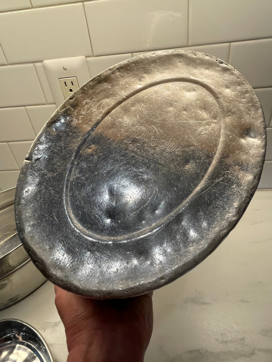 Vintage Leyse Priscilla Ware Aluminum Coal Miner's Lunchbox Bucket