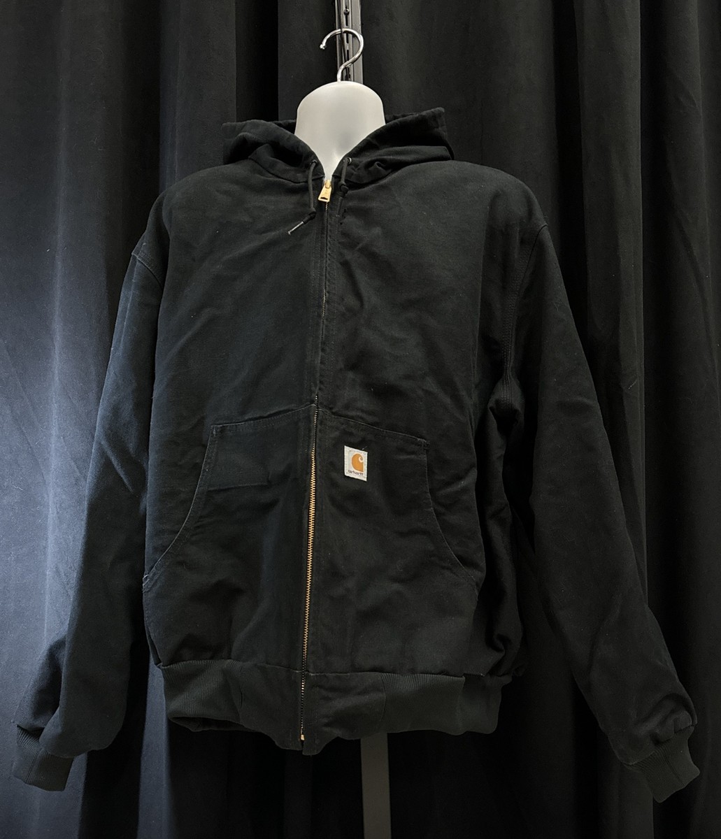 Vintage Carhartt Jacket Men's 2XL Black Canvas Duck J131 BLK Union