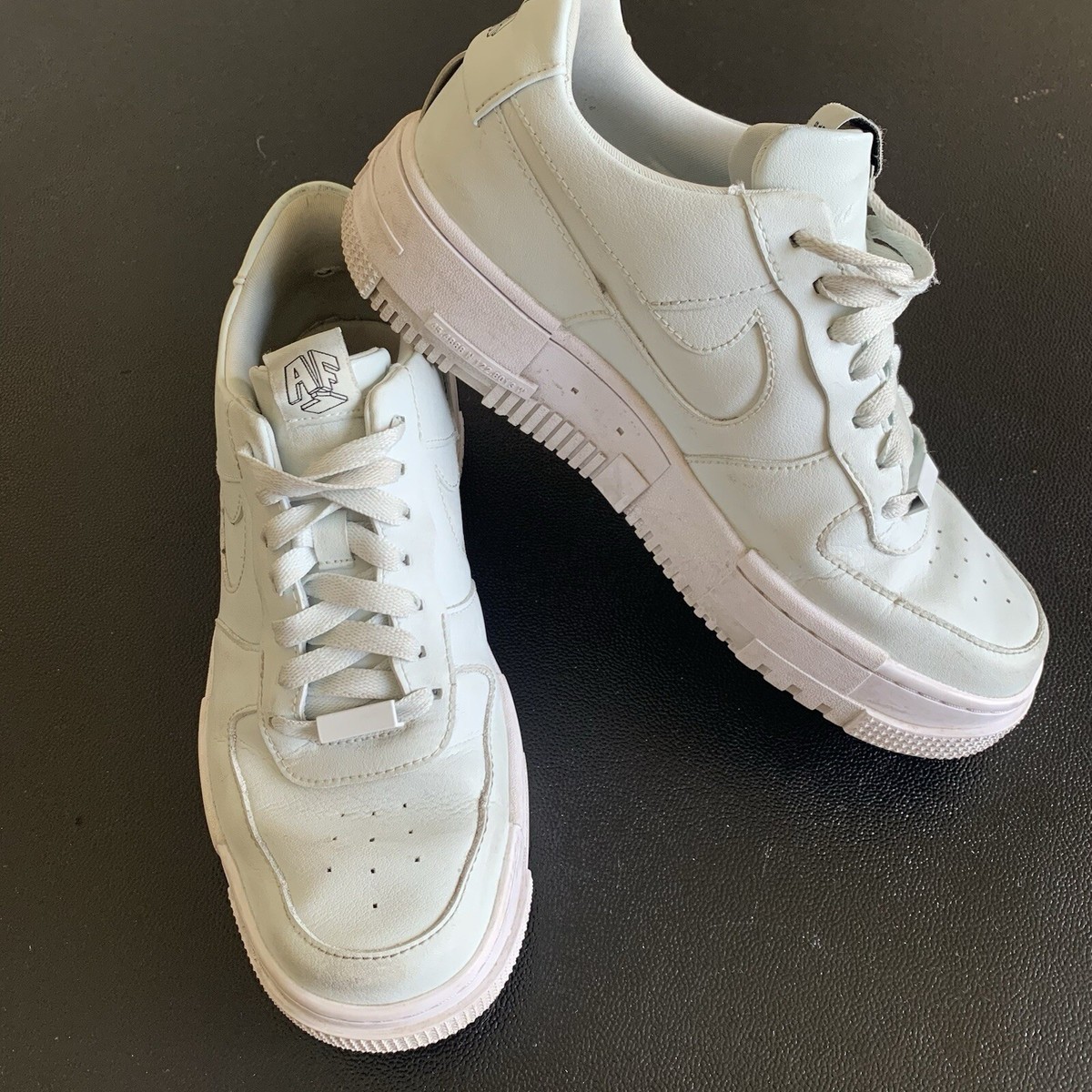 Nike Air Force 1 'Pixel Ghost Aqua' Leather CK6649-400, Women's