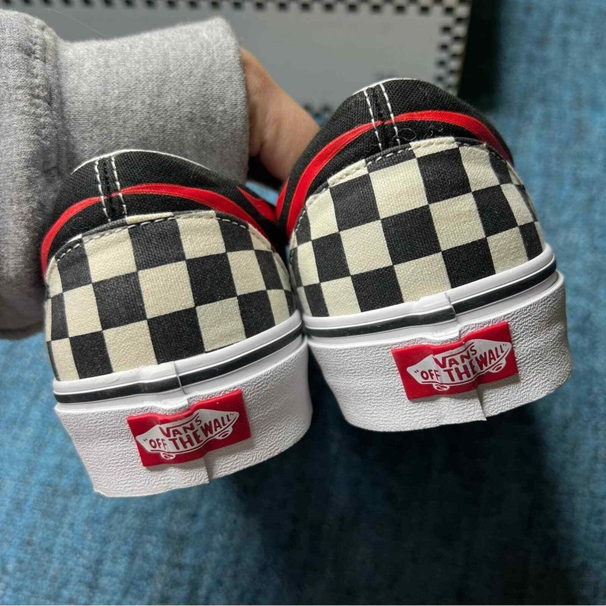 Vans x Disney Mickey and Minnie Flame Classic Slip On Sneakers