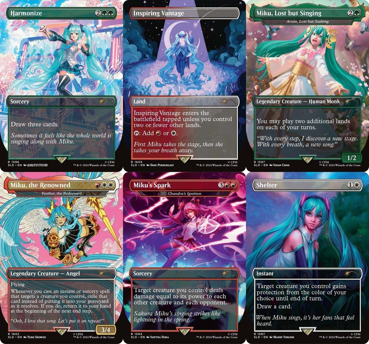 MTG 調和/Harmonize 英語版FOIL サインド 初音ミク SLD MTG 調和