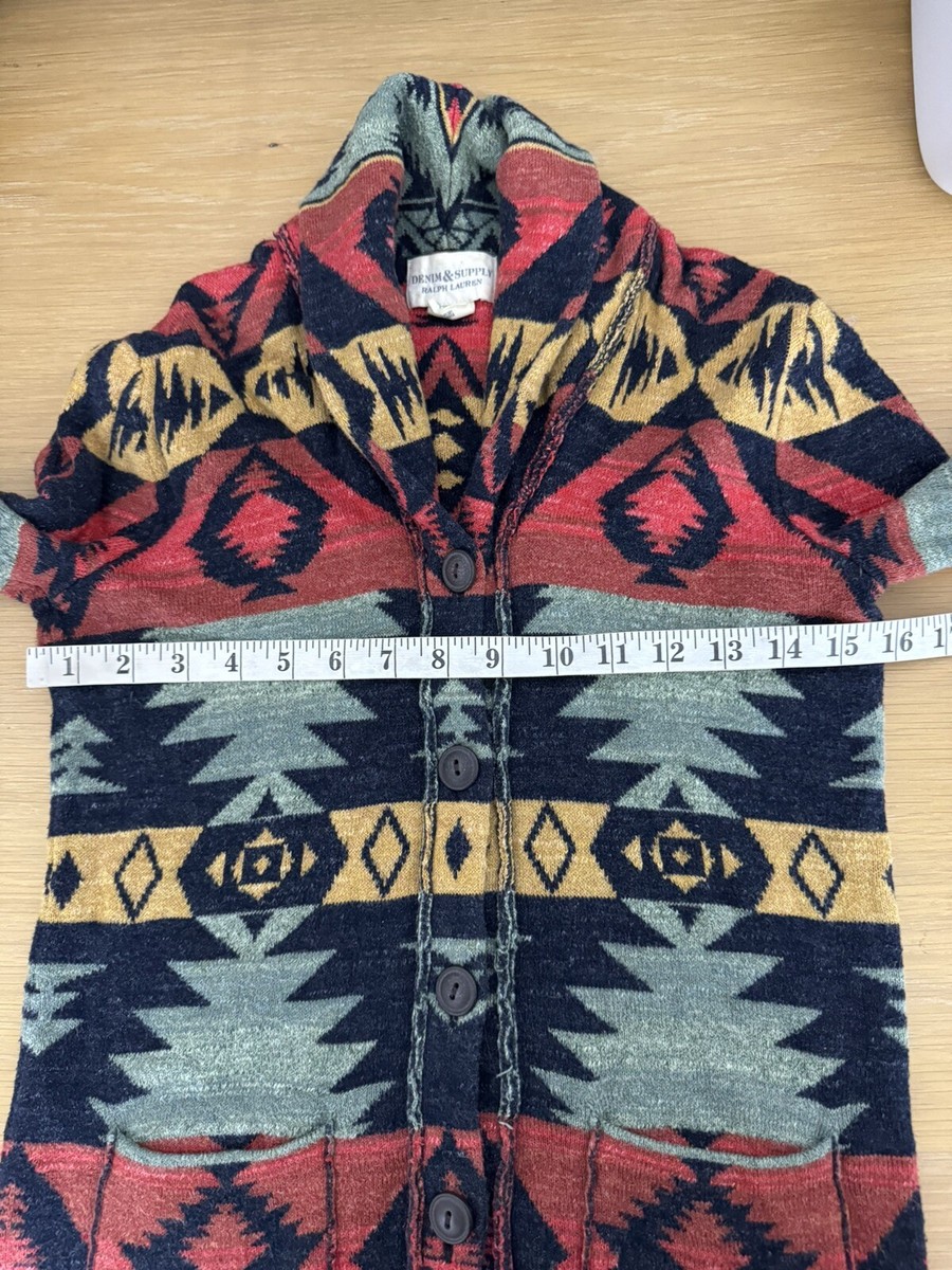 Ralph Lauren X-Small Navajo Cardigan Polo RRL Southwestern Indian
