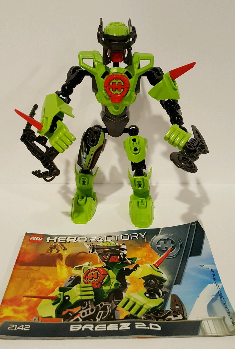 100% Complete & Retired Lego Hero Factory Breeze 2.0 (2142) with