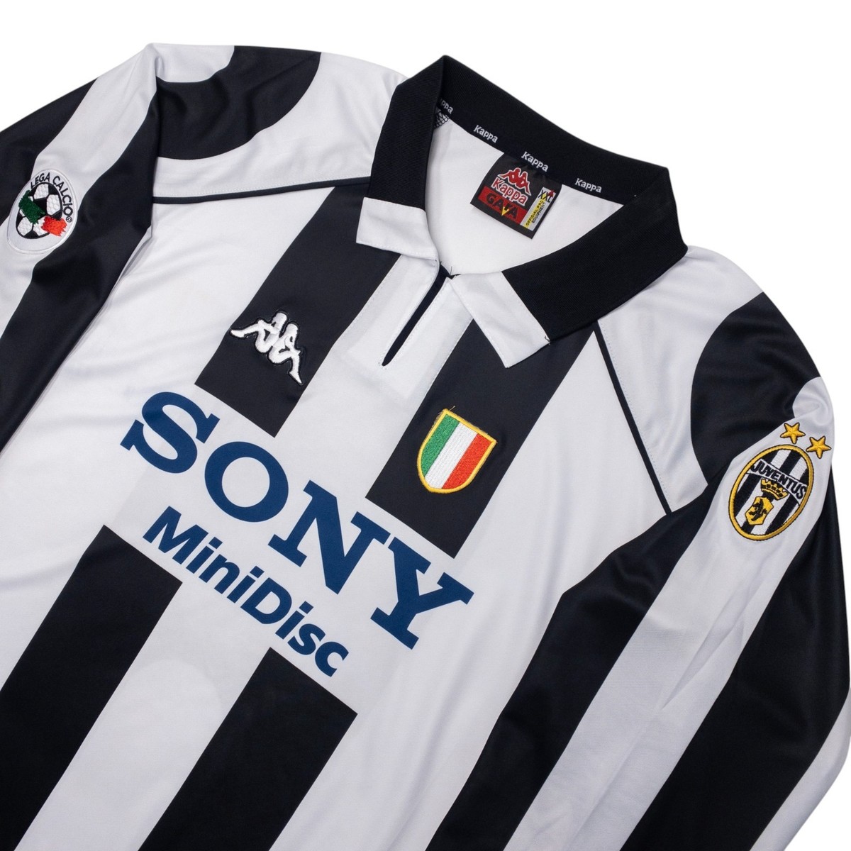 Vintage Kappa Juventus Soccer Jersey Men 2XL Slim Long Sleeve