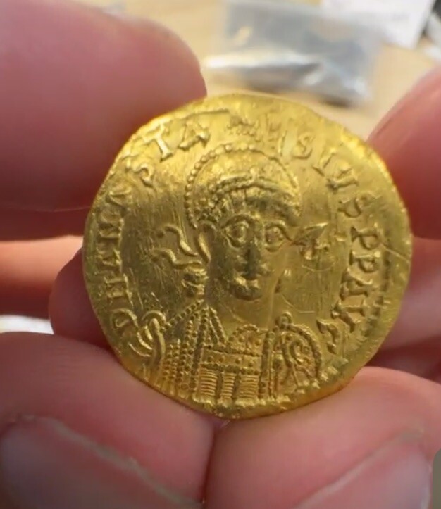 Byzantine Gold Solidus Anastasius I AV (491–518 AD) – Choice Mint