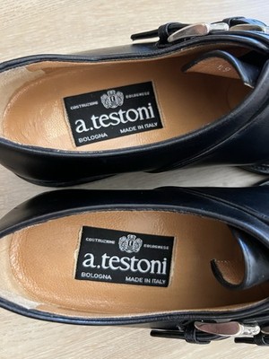 a. testoni Black Label Leather Shoes 7.5 a.testoni | eBay