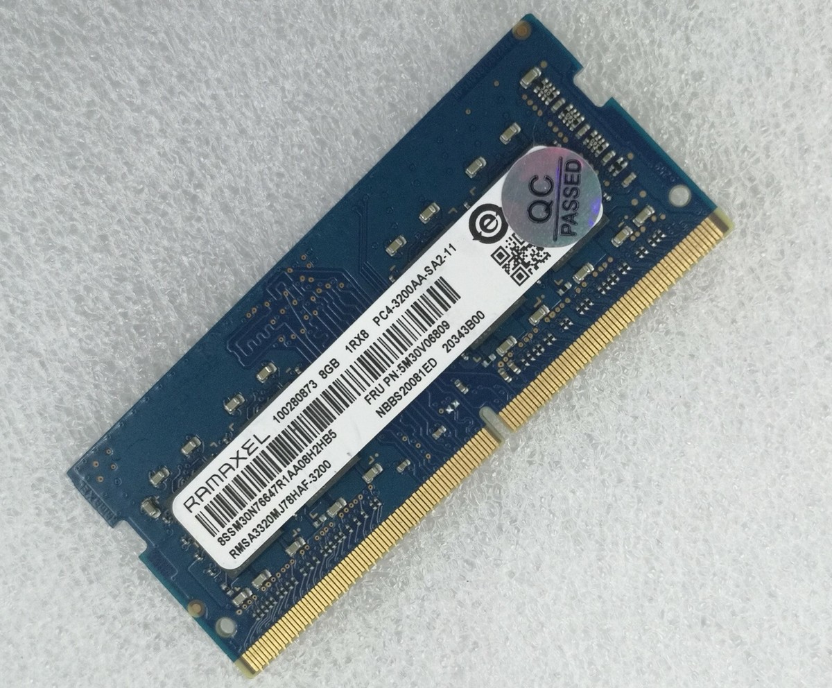 RAMAXEL 8GB DDR4 3200 Laptop SODIMM RAM 1Rx8 PC4-25600 for Lenovo