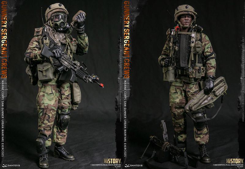 DAMTOYS 78082 US Marine Corps Crews Gunnery Sergeant 1/6 Scale