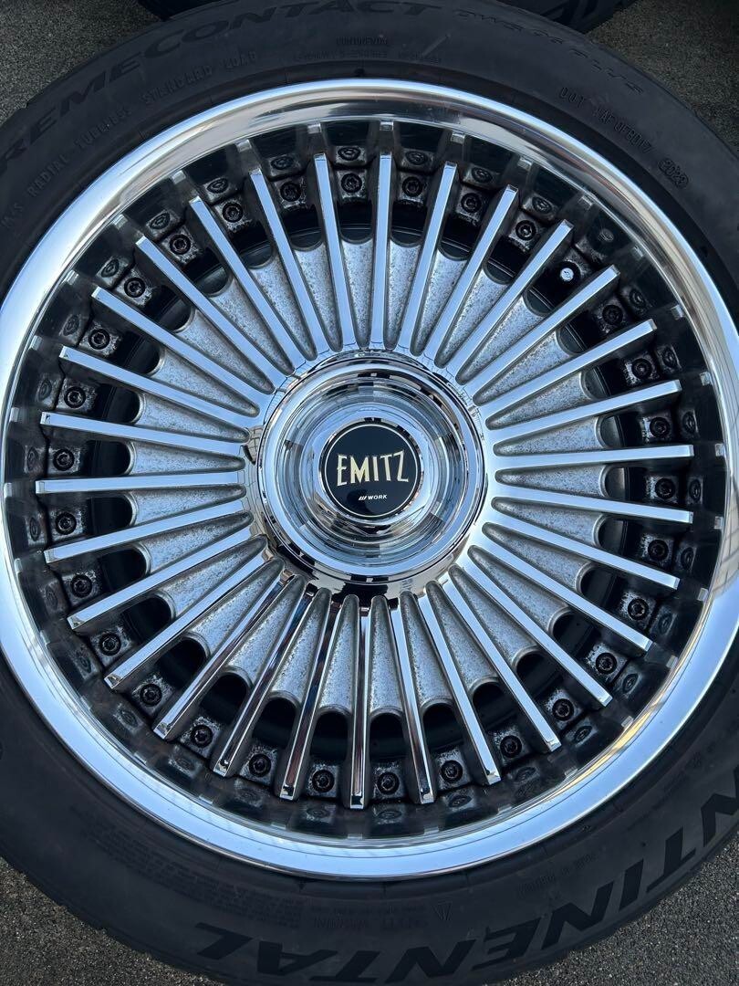 Ls600 Ls460 Size WORK Emitz 19x8.5J 9.5J 5x120 Wheels Set of 4 For