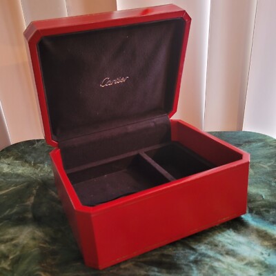 CARTIER Vintage Jewelry Box ~ Soft Black Velvet Cloth Lining | eBay