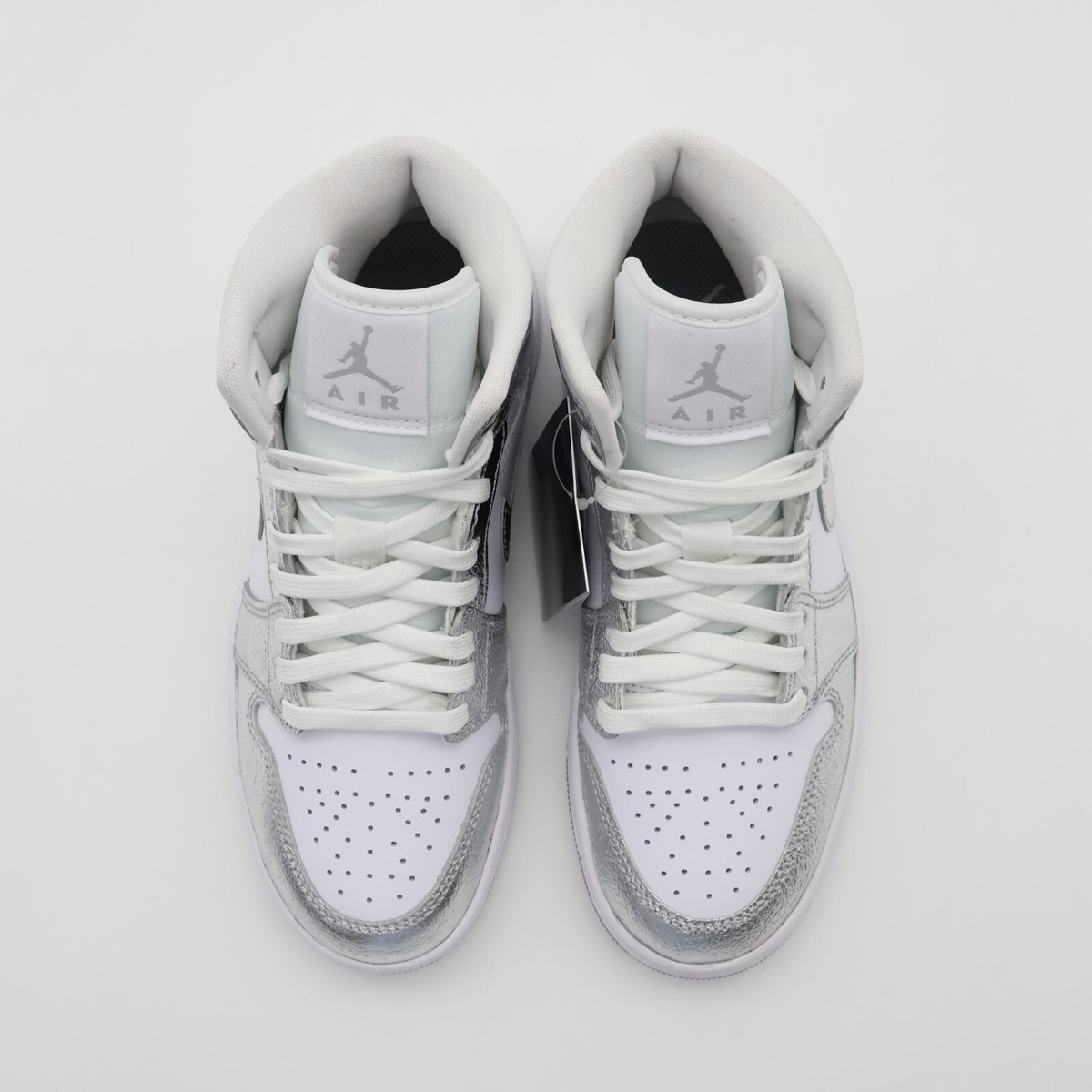 FN5031-100 Nike Air Jordan 1 Mid SE Metallic Silver (Women's) | eBay