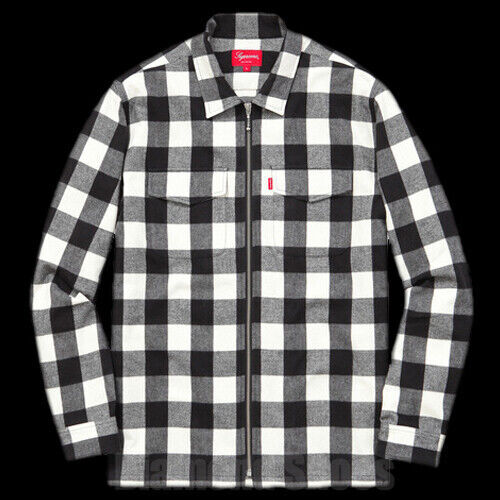 Supreme 23AW Houndstooth Plaid Flannel Shirt S Cotton | eBay