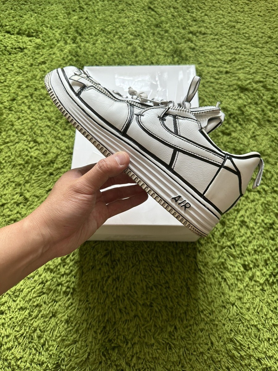 US10.5 - CUSTOM 2017 Acronym x Nike Lunar Force 1 AF100 White