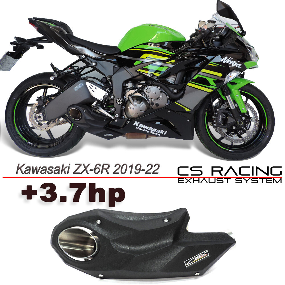 2019-23 Kawasaki ZX-6R Ninja 636 CS Racing Slip-on Exhaust + dB