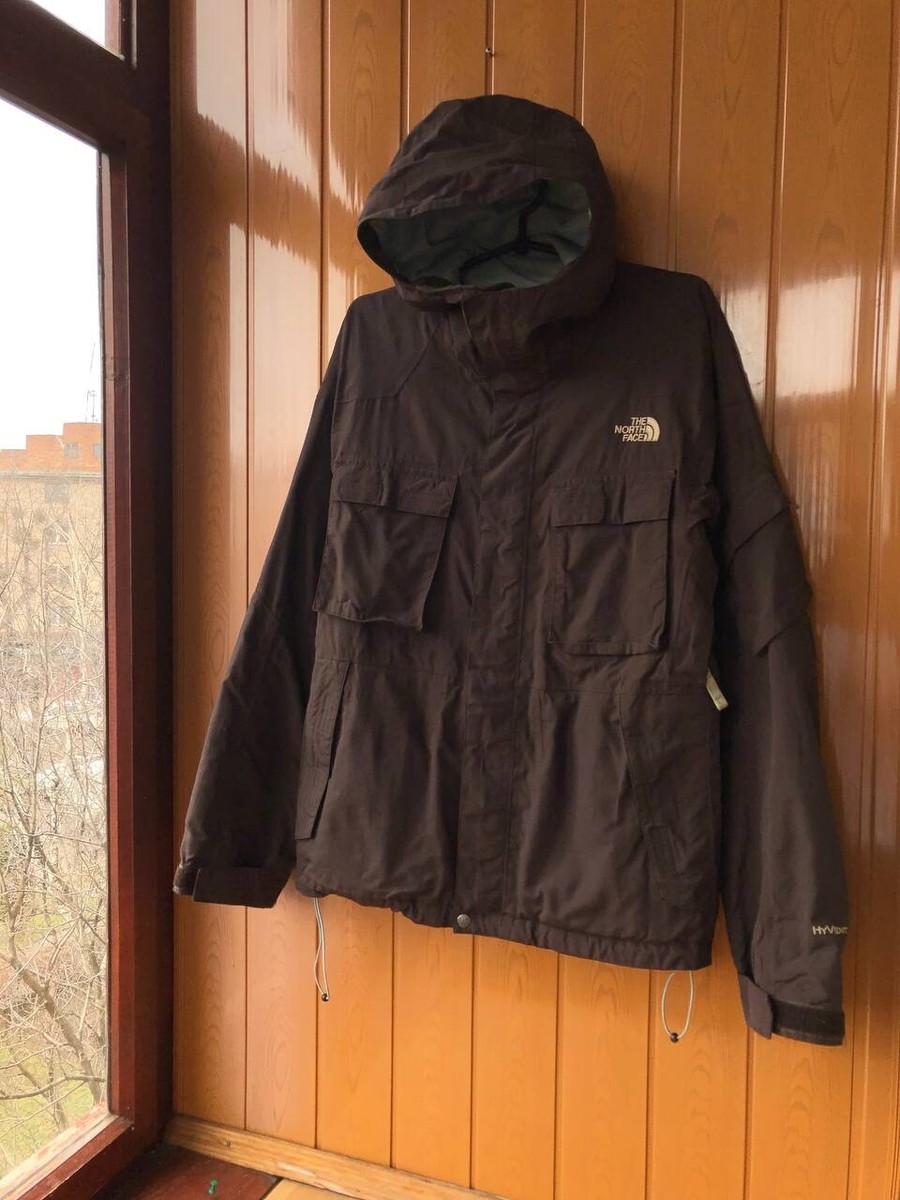 The North Face HyVent Multi-pocket Brown Jacket Vintage | eBay