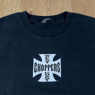 Vintage West Coast Chopper T Shirt Jesse James Paul Walker Size