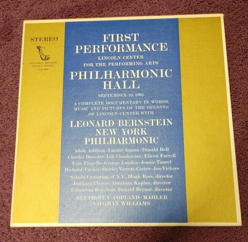Philharmonic Hall 9/26/1962 First Performance by Leonard Bernstein