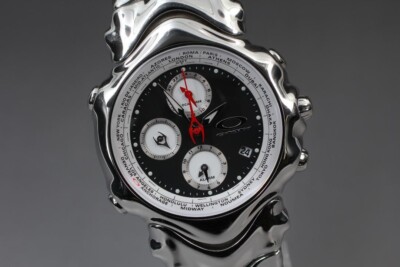 Oakley GMT World-Time Alarm 43mm Chronograph Mens Watch Fashion