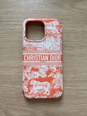 DIOR - iPhone 13 Orange Toile De Jouy Case | eBay