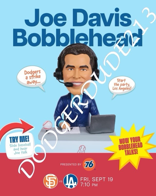 🎙️⚾️ Joe Davis Talking LA Dodgers Bobblehead SGA 9/19/25