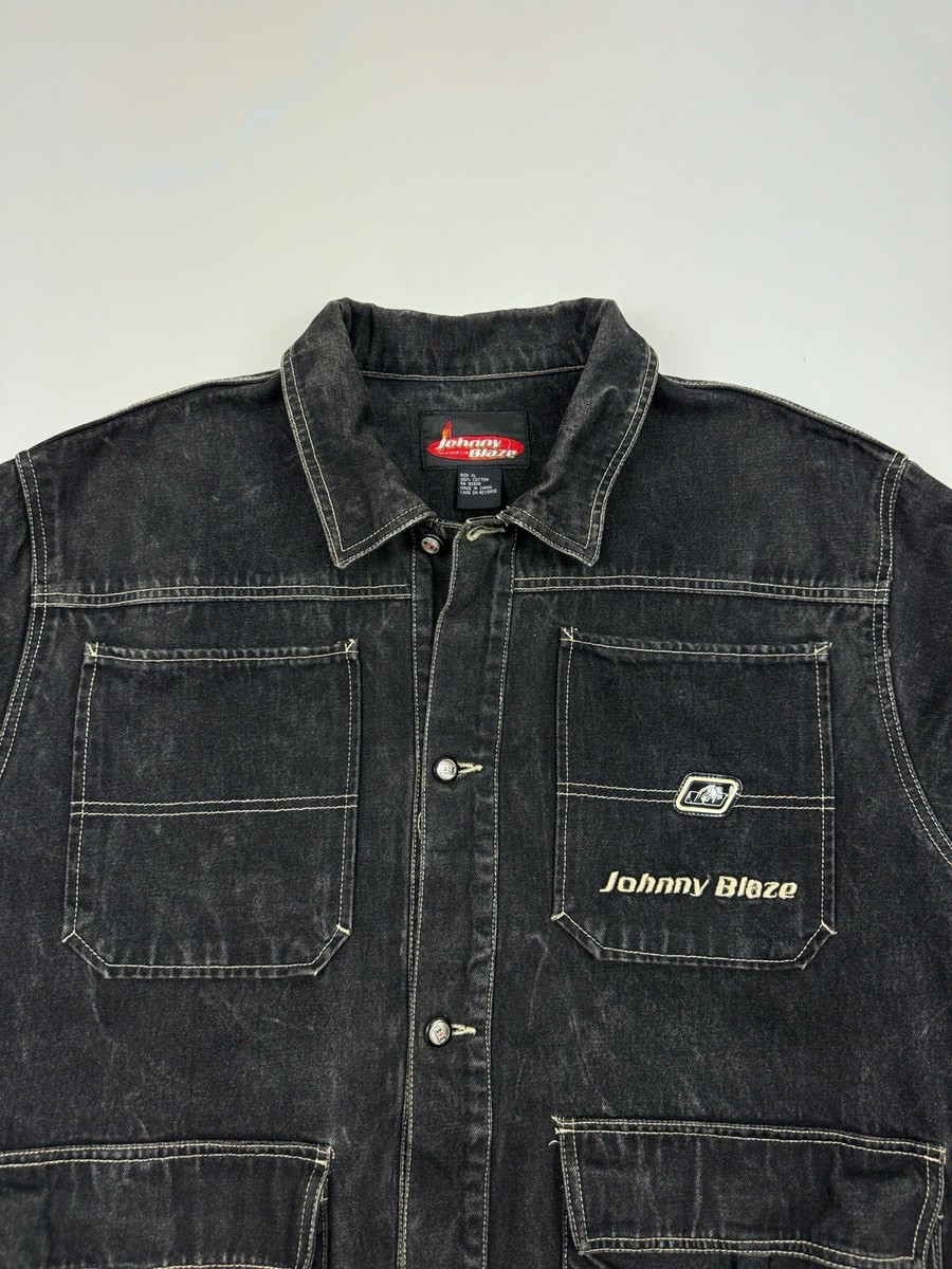 1990's Vintage Johnny Blaze Hip-Hop Washed Denim Jacket | eBay