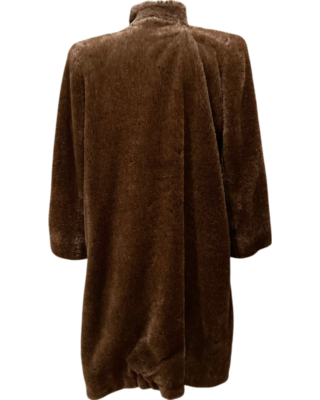 Vintage Motoluxe Women's Brown Alpaca Fur Teddy Bear Car Coat | eBay