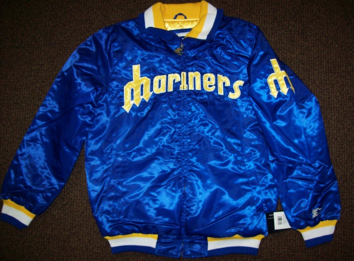 Mariners Jacket Seattle MLB Starter Full Zip Jacket M L XL BLUE | eBay