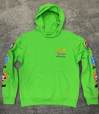 Chrome Hearts Matty Boy Sex Records Citrus Green Patch Sweatshirt